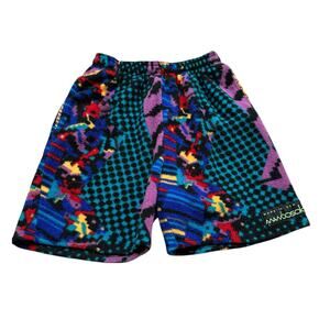 MAMBOSOK Colorful Vintage Fleece Pull On Shorts Men's Size Biggest Men's Medium